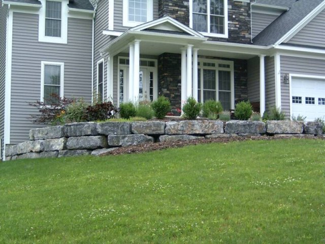Lawn and Wall